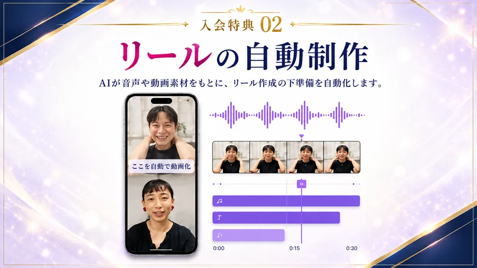 入会特典02 リールの自動制作